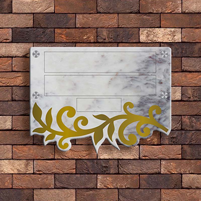 Ivory Marble, Stainless Steel & Brass - Image 2