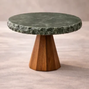 Cake stand in Verde Green